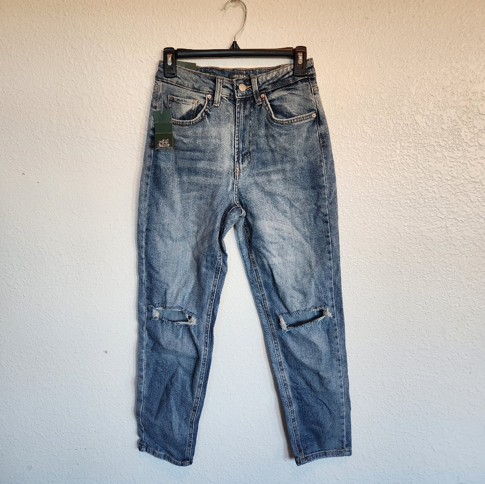Wild Fable Highest Rise Distressed Mom Jeans